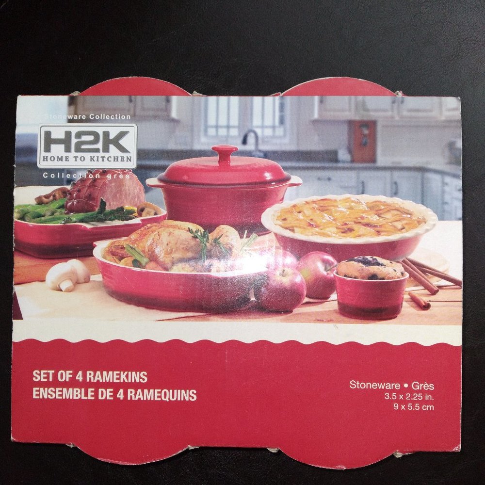 STONEWARE COLLECTION SET OF FOUR RAMEKINS